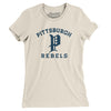 Pittsburgh Rebels Women's T-Shirt-Natural-Allegiant Goods Co. Vintage Sports Apparel