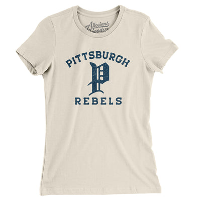 Pittsburgh Rebels Women's T-Shirt-Natural-Allegiant Goods Co. Vintage Sports Apparel