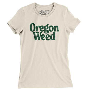 Oregon Weed Women's T-Shirt-Natural-Allegiant Goods Co. Vintage Sports Apparel