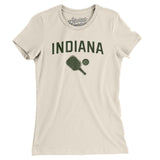 Indiana Pickleball Women's T-Shirt-Natural-Allegiant Goods Co. Vintage Sports Apparel