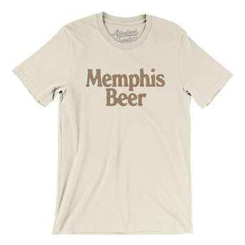 Memphis Beer Men/Unisex T-Shirt-Natural-Allegiant Goods Co. Vintage Sports Apparel