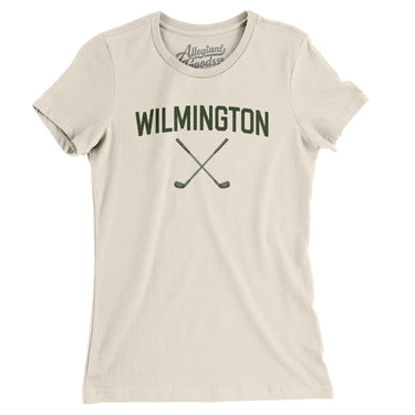 Wilmington Golf Women's T-Shirt-Natural-Allegiant Goods Co. Vintage Sports Apparel