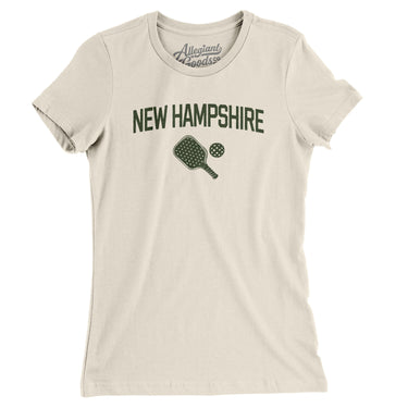 New Hampshire Pickleball Women's T-Shirt-Natural-Allegiant Goods Co. Vintage Sports Apparel