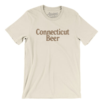Connecticut Beer Men/Unisex T-Shirt-Natural-Allegiant Goods Co. Vintage Sports Apparel