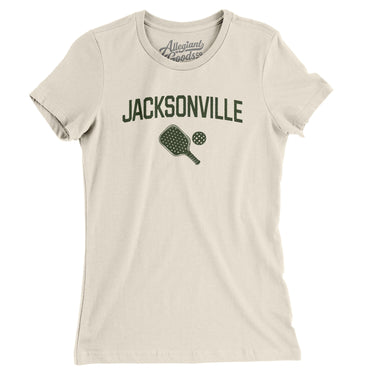 Jacksonville Pickleball Women's T-Shirt-Natural-Allegiant Goods Co. Vintage Sports Apparel