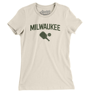 Milwaukee Pickleball Women's T-Shirt-Natural-Allegiant Goods Co. Vintage Sports Apparel