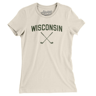 Wisconsin Golf Women's T-Shirt-Natural-Allegiant Goods Co. Vintage Sports Apparel