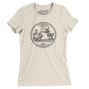 Florida State Quarter Women's T-Shirt-Allegiant Goods Co. Vintage Sports Apparel