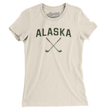 Alaska Golf Women's T-Shirt-Natural-Allegiant Goods Co. Vintage Sports Apparel
