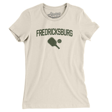 Fredericksburg Pickleball Women's T-Shirt-Natural-Allegiant Goods Co. Vintage Sports Apparel
