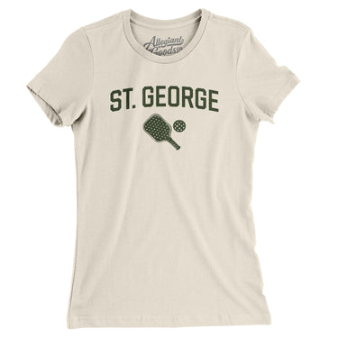 St. George Pickleball Women's T-Shirt-Natural-Allegiant Goods Co. Vintage Sports Apparel