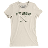 West Virginia Golf Women's T-Shirt-Natural-Allegiant Goods Co. Vintage Sports Apparel