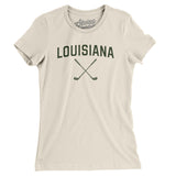 Louisiana Golf Women's T-Shirt-Natural-Allegiant Goods Co. Vintage Sports Apparel