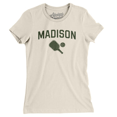 Madison Pickleball Women's T-Shirt-Natural-Allegiant Goods Co. Vintage Sports Apparel