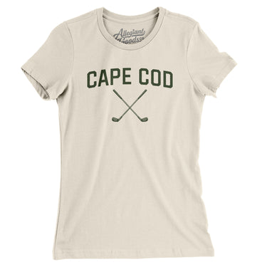 Cape Cod Golf Women's T-Shirt-Natural-Allegiant Goods Co. Vintage Sports Apparel