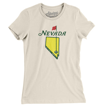 Nevada Golf Women's T-Shirt-Natural-Allegiant Goods Co. Vintage Sports Apparel