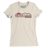 Red Rock Canyon Sunset Women's T-Shirt-Natural-Allegiant Goods Co. Vintage Sports Apparel