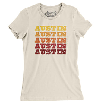 Austin Repeat Women's T-Shirt-Natural-Allegiant Goods Co. Vintage Sports Apparel