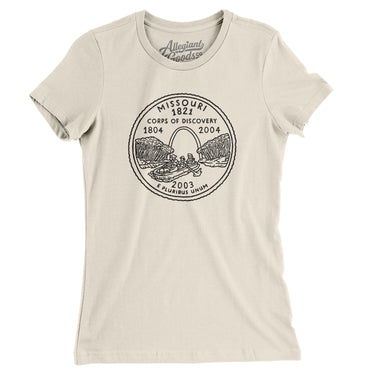 Missouri State Quarter Women's T-Shirt-Allegiant Goods Co. Vintage Sports Apparel