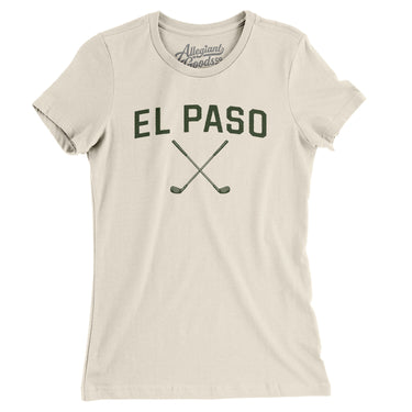 El Paso Golf Women's T-Shirt-Natural-Allegiant Goods Co. Vintage Sports Apparel