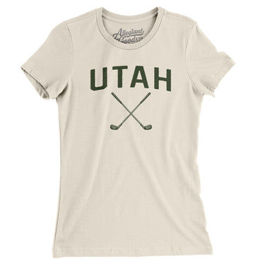 Utah Golf Women's T-Shirt-Natural-Allegiant Goods Co. Vintage Sports Apparel