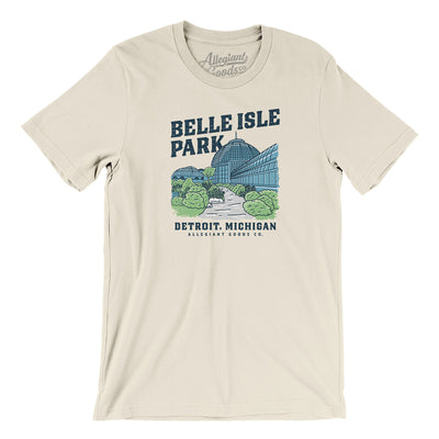 Belle Isle Park Men/Unisex T-Shirt-Natural-Allegiant Goods Co. Vintage Sports Apparel