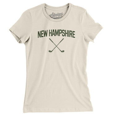 New Hampshire Golf Women's T-Shirt-Natural-Allegiant Goods Co. Vintage Sports Apparel