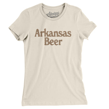 Arkansas Beer Women's T-Shirt-Natural-Allegiant Goods Co. Vintage Sports Apparel