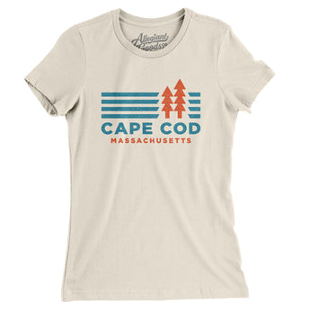 Cape Cod Massachusetts Women's T-Shirt-Natural-Allegiant Goods Co. Vintage Sports Apparel