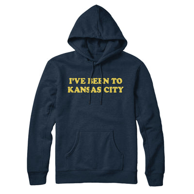 I've Been To Kansas City Hoodie-Navy Blue-Allegiant Goods Co. Vintage Sports Apparel