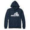 Virginia State Shape Text Hoodie-Navy Blue-Allegiant Goods Co. Vintage Sports Apparel