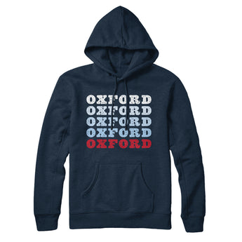 Oxford Repeat Hoodie-Navy Blue-Allegiant Goods Co. Vintage Sports Apparel