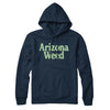 Arizona Weed Hoodie-Navy Blue-Allegiant Goods Co. Vintage Sports Apparel