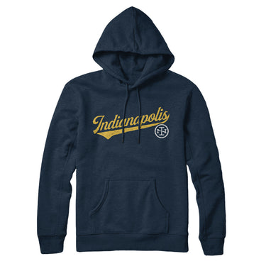 Indianapolis Vintage Script Hoodie-Allegiant Goods Co. Vintage Sports Apparel