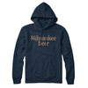 Milwaukee Beer Hoodie-Navy Blue-Allegiant Goods Co. Vintage Sports Apparel