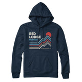 Red Lodge Montana Hoodie-Navy Blue-Allegiant Goods Co. Vintage Sports Apparel
