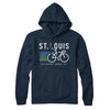 St. Louis Cycling Hoodie-Navy Blue-Allegiant Goods Co. Vintage Sports Apparel