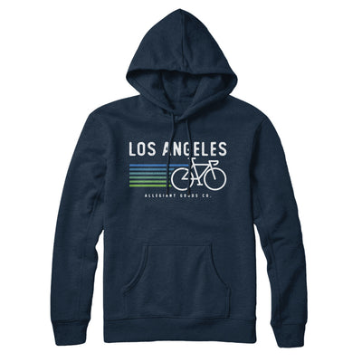 Los Angeles Cycling Hoodie-Navy Blue-Allegiant Goods Co. Vintage Sports Apparel