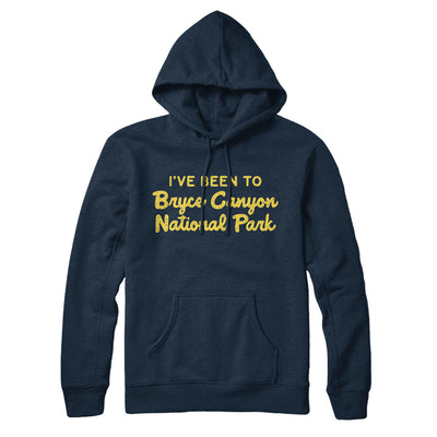 I've Been To Bryce Canyon National Park Hoodie-Navy Blue-Allegiant Goods Co. Vintage Sports Apparel