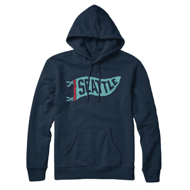 Seattle Pennant Hoodie-Allegiant Goods Co. Vintage Sports Apparel