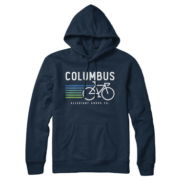 Columbus Cycling Hoodie-Allegiant Goods Co. Vintage Sports Apparel