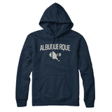 Albuquerque Pickleball Hoodie-Navy Blue-Allegiant Goods Co. Vintage Sports Apparel