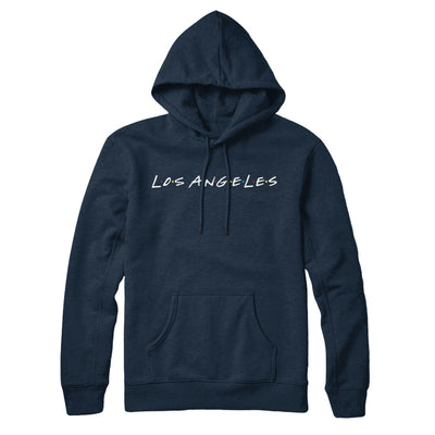 Los Angeles Friends Hoodie-Navy Blue-Allegiant Goods Co. Vintage Sports Apparel