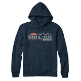 Sierra Vista Mountain Sunset Hoodie-Navy Blue-Allegiant Goods Co. Vintage Sports Apparel