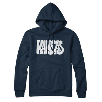 Kansas State Shape Text Hoodie-Allegiant Goods Co. Vintage Sports Apparel