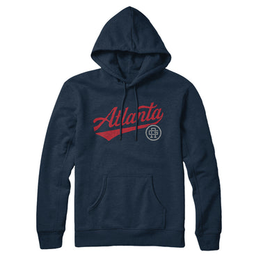 Atlanta Vintage Script Hoodie-Allegiant Goods Co. Vintage Sports Apparel