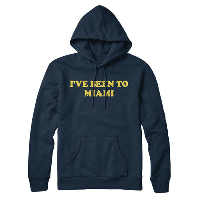 I've Been To Miami Hoodie-Navy Blue-Allegiant Goods Co. Vintage Sports Apparel