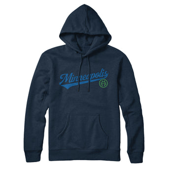 Minneapolis Vintage Script Hoodie-Allegiant Goods Co. Vintage Sports Apparel