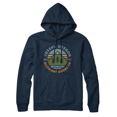 Joseph Oregon Retro Badge Hoodie-Allegiant Goods Co. Vintage Sports Apparel