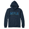 Mpls Varsity Hoodie-Navy Blue-Allegiant Goods Co. Vintage Sports Apparel